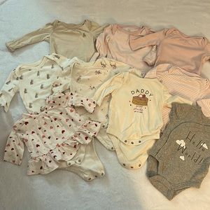 Baby Gap Girl Body Suit Bundle. 0-3 months.